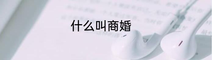 什么叫商婚