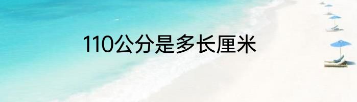 110公分是多长厘米