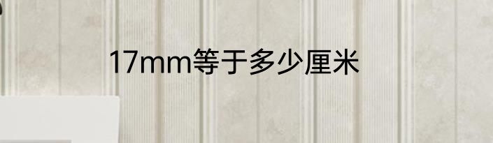 17mm等于多少厘米