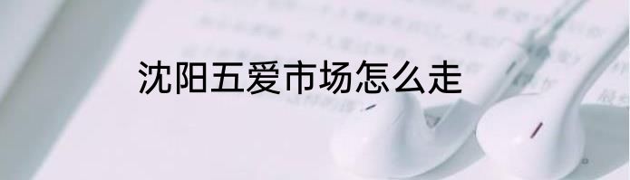 沈阳五爱市场怎么走