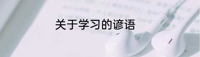关于学习的谚语