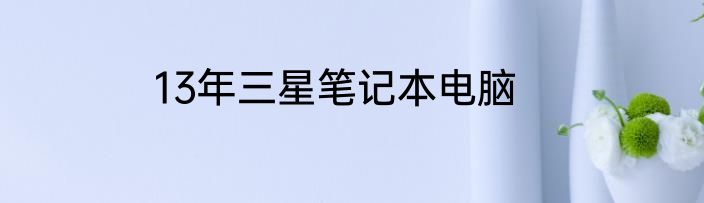13年三星笔记本电脑