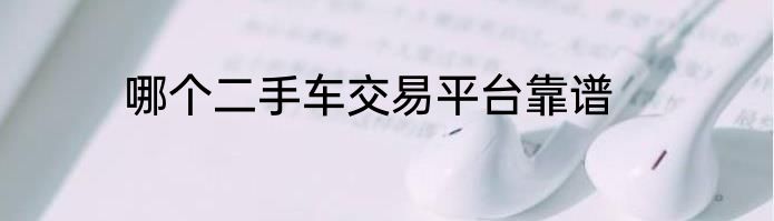 哪个二手车交易平台靠谱