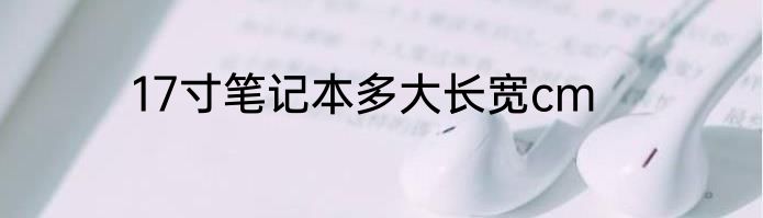 17寸笔记本多大长宽cm