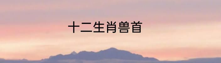 十二生肖兽首