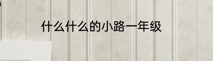 什么什么的小路一年级