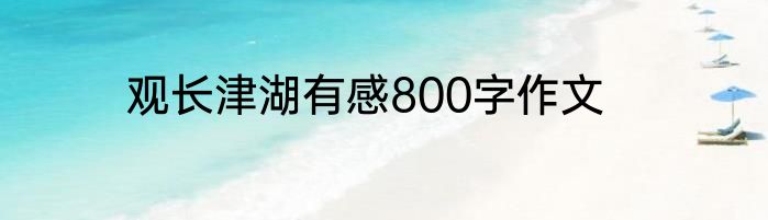观长津湖有感800字作文