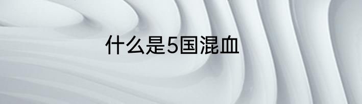 什么是5国混血