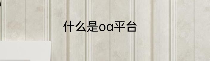 什么是oa平台