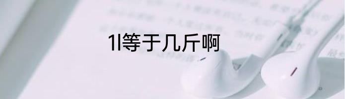 1l等于几斤啊