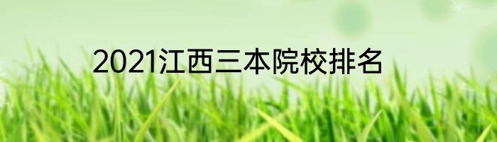 2021江西三本院校排名