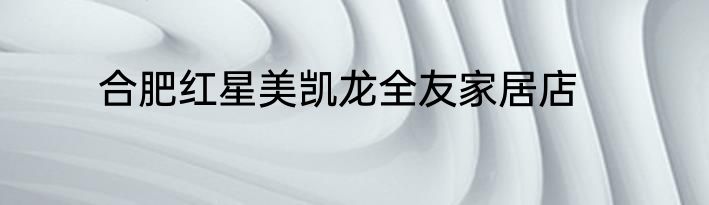 合肥红星美凯龙全友家居店