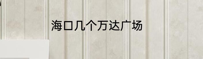 海口几个万达广场