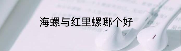 海螺与红里螺哪个好