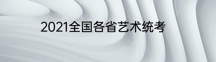 2021全国各省艺术统考