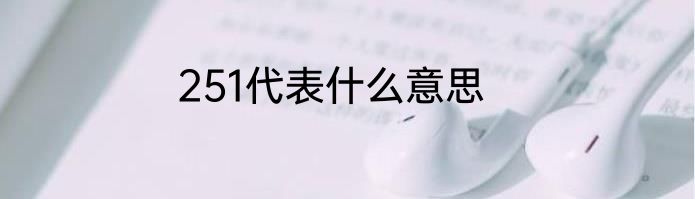 251代表什么意思
