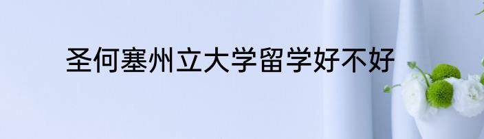 圣何塞州立大学留学好不好
