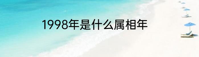 1998年是什么属相年