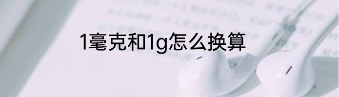1毫克和1g怎么换算