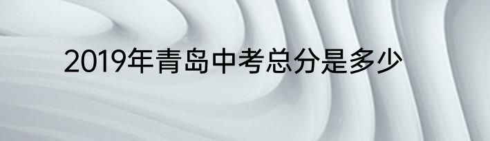2019年青岛中考总分是多少