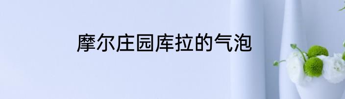 摩尔庄园库拉的气泡