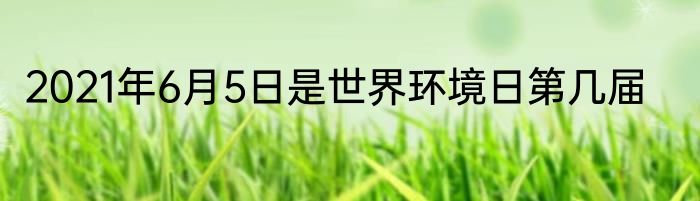 2021年6月5日是世界环境日第几届