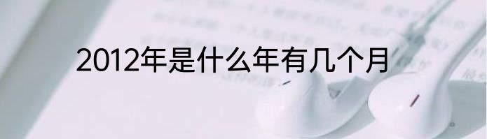 2012年是什么年有几个月