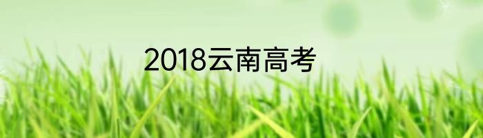 2018云南高考