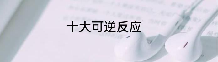 十大可逆反应