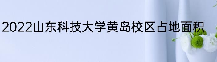 2022山东科技大学黄岛校区占地面积