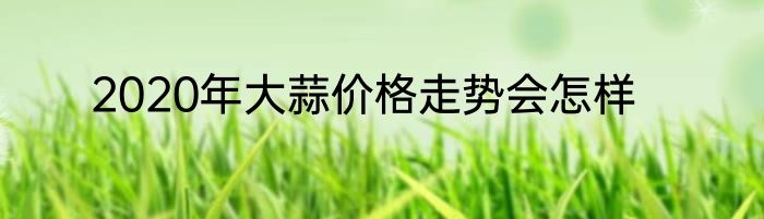 2020年大蒜价格走势会怎样