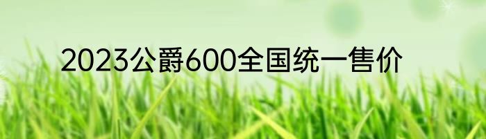 2023公爵600全国统一售价