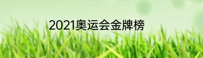 2021奥运会金牌榜