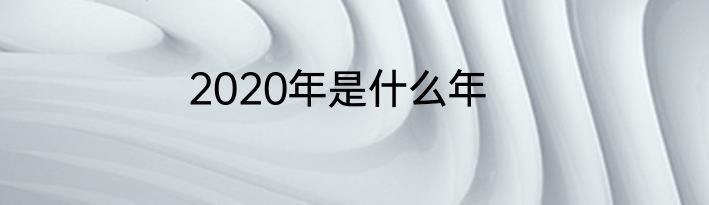 2020年是什么年