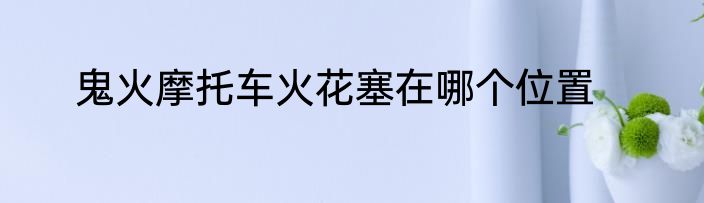 鬼火摩托车火花塞在哪个位置