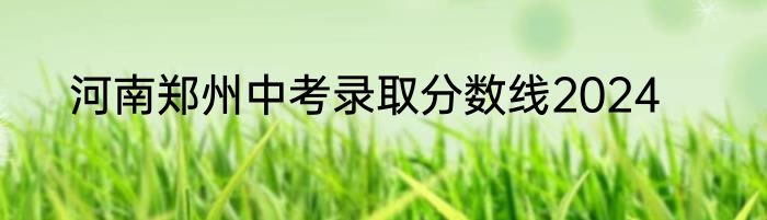 河南郑州中考录取分数线2024