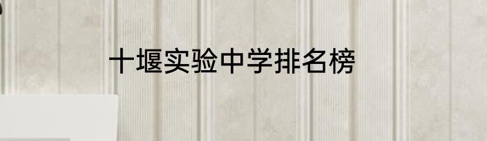 十堰实验中学排名榜