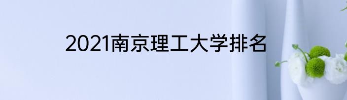 2021南京理工大学排名