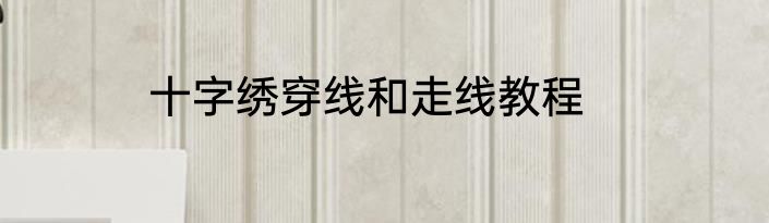 十字绣穿线和走线教程