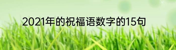 2021年的祝福语数字的15句