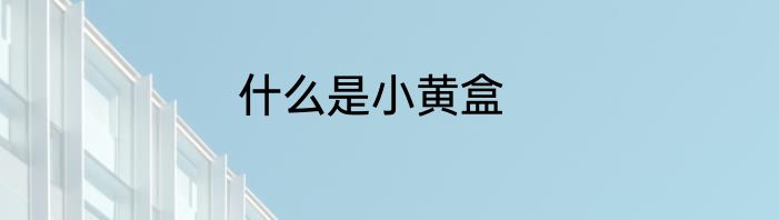 什么是小黄盒