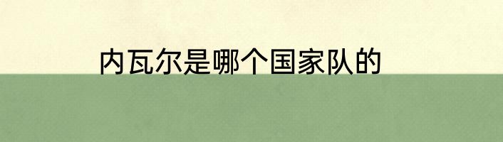 内瓦尔是哪个国家队的