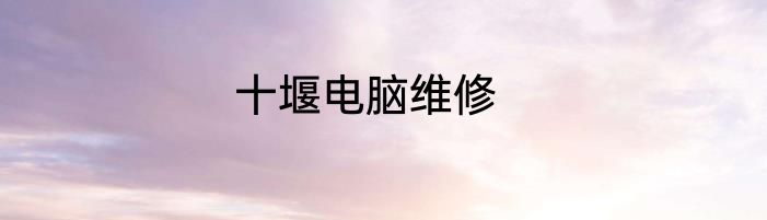 十堰电脑维修