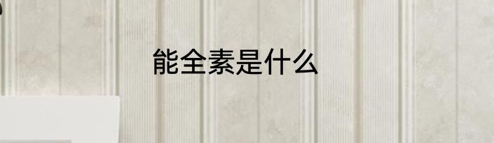 能全素是什么