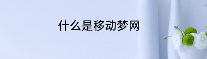 什么是移动梦网