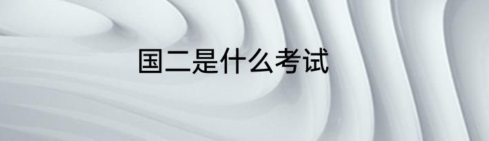 国二是什么考试