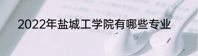 2022年盐城工学院有哪些专业