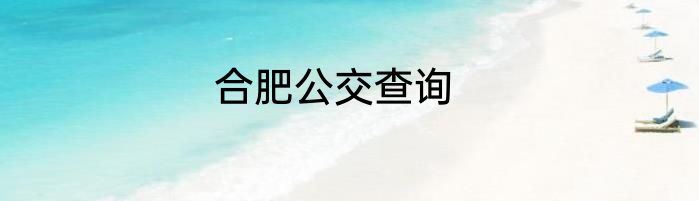 合肥公交查询