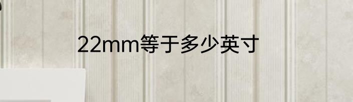 22mm等于多少英寸