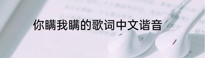 你瞒我瞒的歌词中文谐音